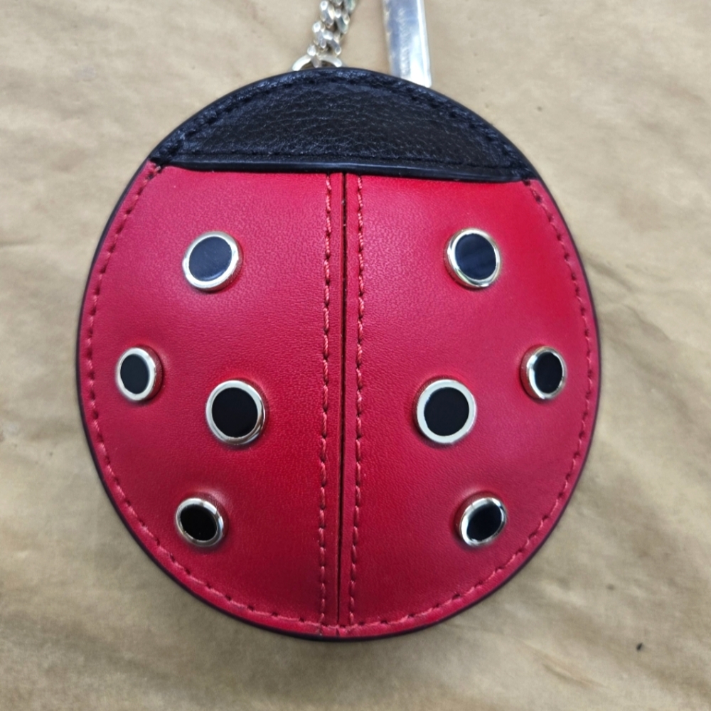 KATE SPADE Pebbled Leather Ladybug COIN PURSE!